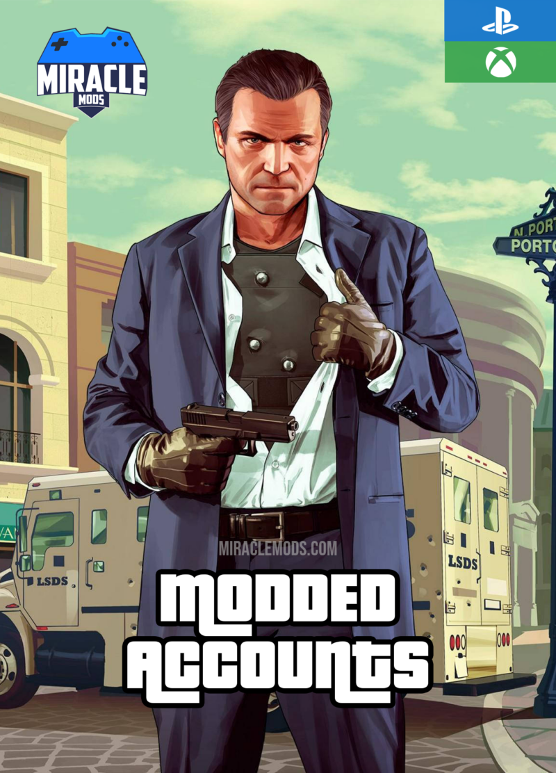 GTA 5 Standard Modded Accounts (PS4/PS5/Xbox One/Xbox Series X, S/PC)