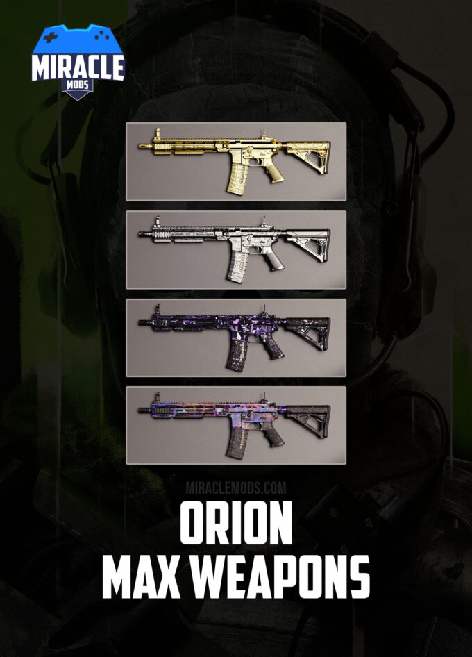 orion max weapons