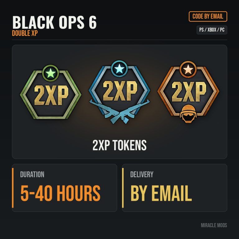 Black Ops 6 2XP Tokens
