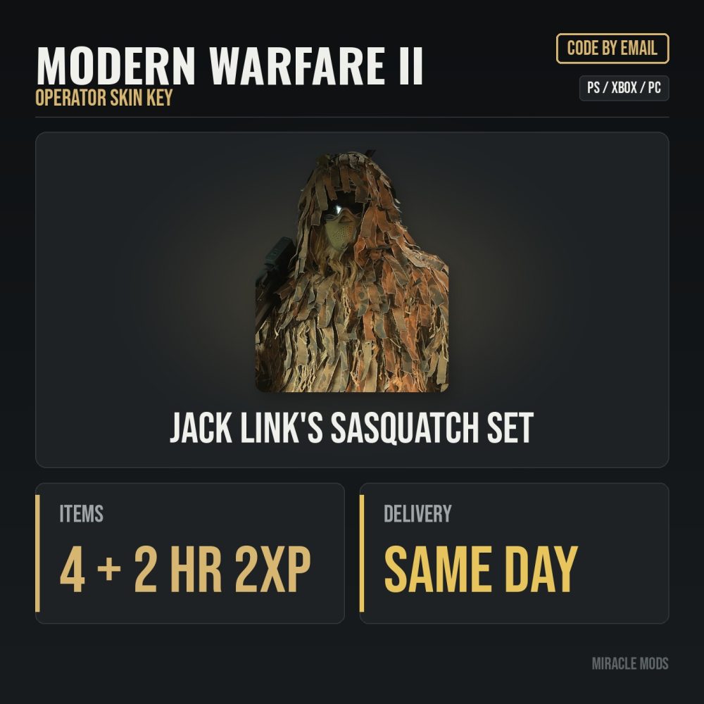 Modern Warfare II Jack Link's Sasquatch Set