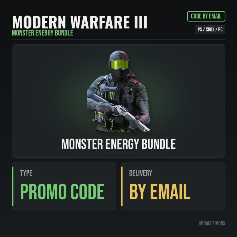 Modern Warfare III Monster Energy Bundle Modern Warfare III Monster Energy Bundle
