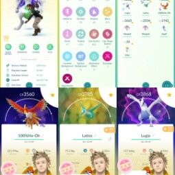 Pokemon GO Account 164-LV 50 Instinc, Hundo Shadow Hooh-Surfing Pose, 515 Shiny, Shiny Shadow Mewtwo, Galar Zapdos Moltres, Shundo Latios, Hundo Lugia, 9.2 Mill Stardust, 83 Hundo