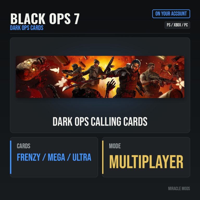 Call of Duty: Black Ops 7: Dark Ops Calling Cards Call of Duty: Black Ops 7: Dark Ops Calling Cards