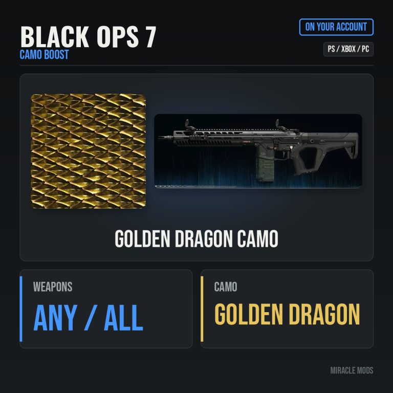 Call of Duty: Black Ops 7: Golden Dragon Camo Unlock Call of Duty: Black Ops 7: Golden Dragon Camo Unlock