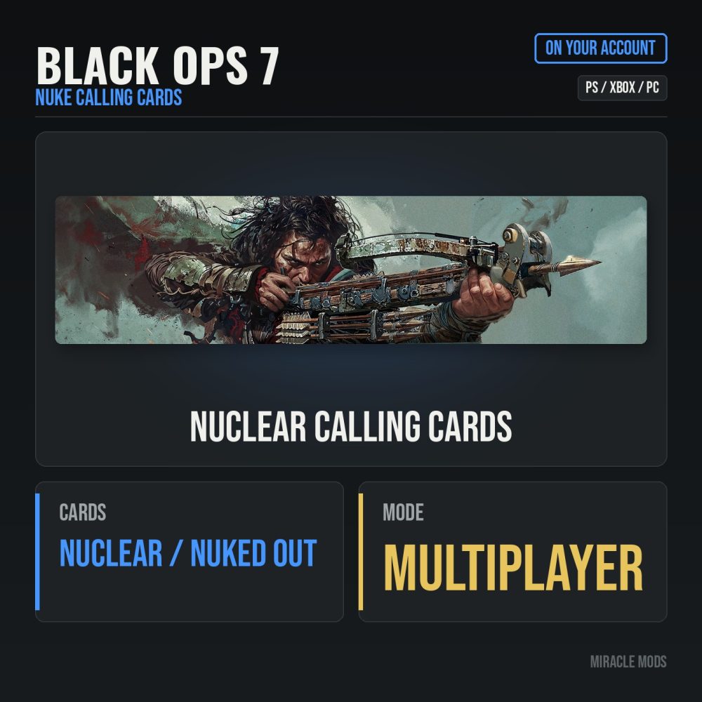Call of Duty: Black Ops 7: Nuke Calling Cards Call of Duty: Black Ops 7: Nuke Calling Cards