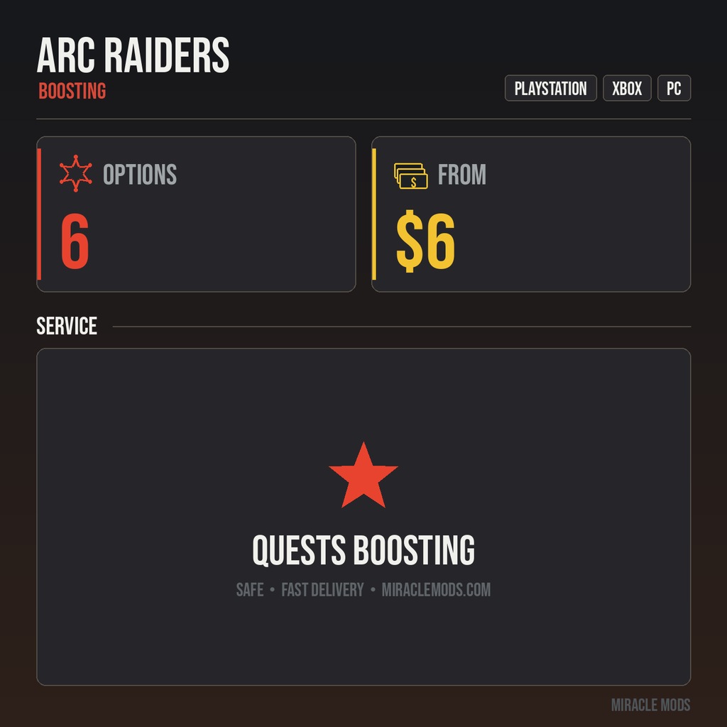 ARC Raiders Quests Boosting ARC Raiders Quests Boosting