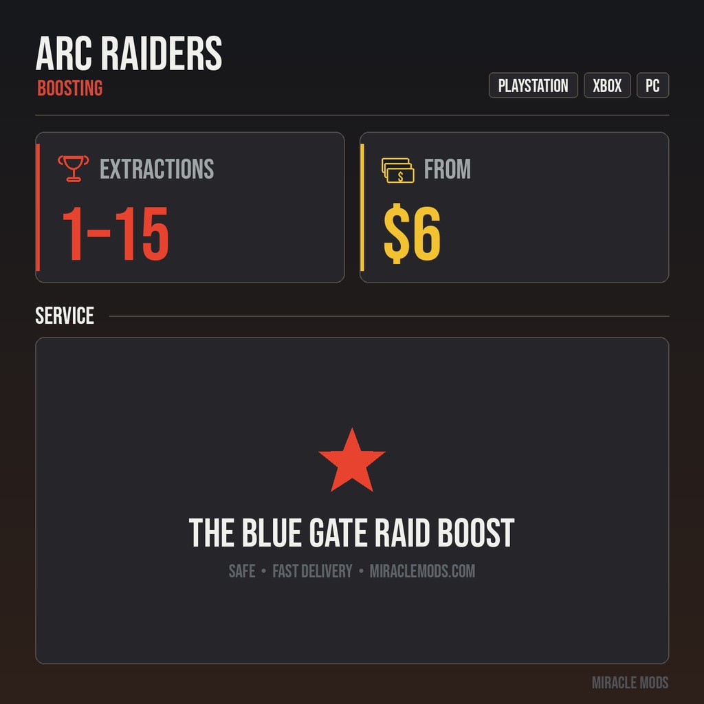 ARC Raiders The Blue Gate Raid Boost ARC Raiders The Blue Gate Raid Boost