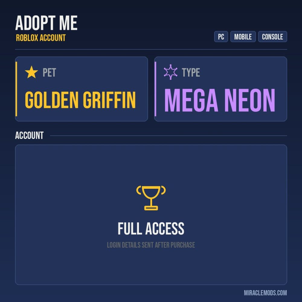 Adopt Me account Adopt Me account