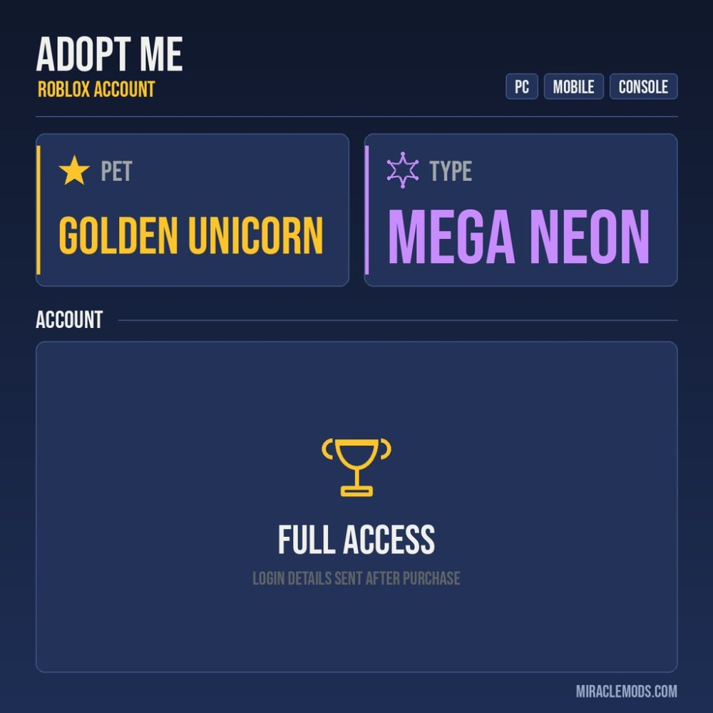 Adopt Me account Adopt Me account