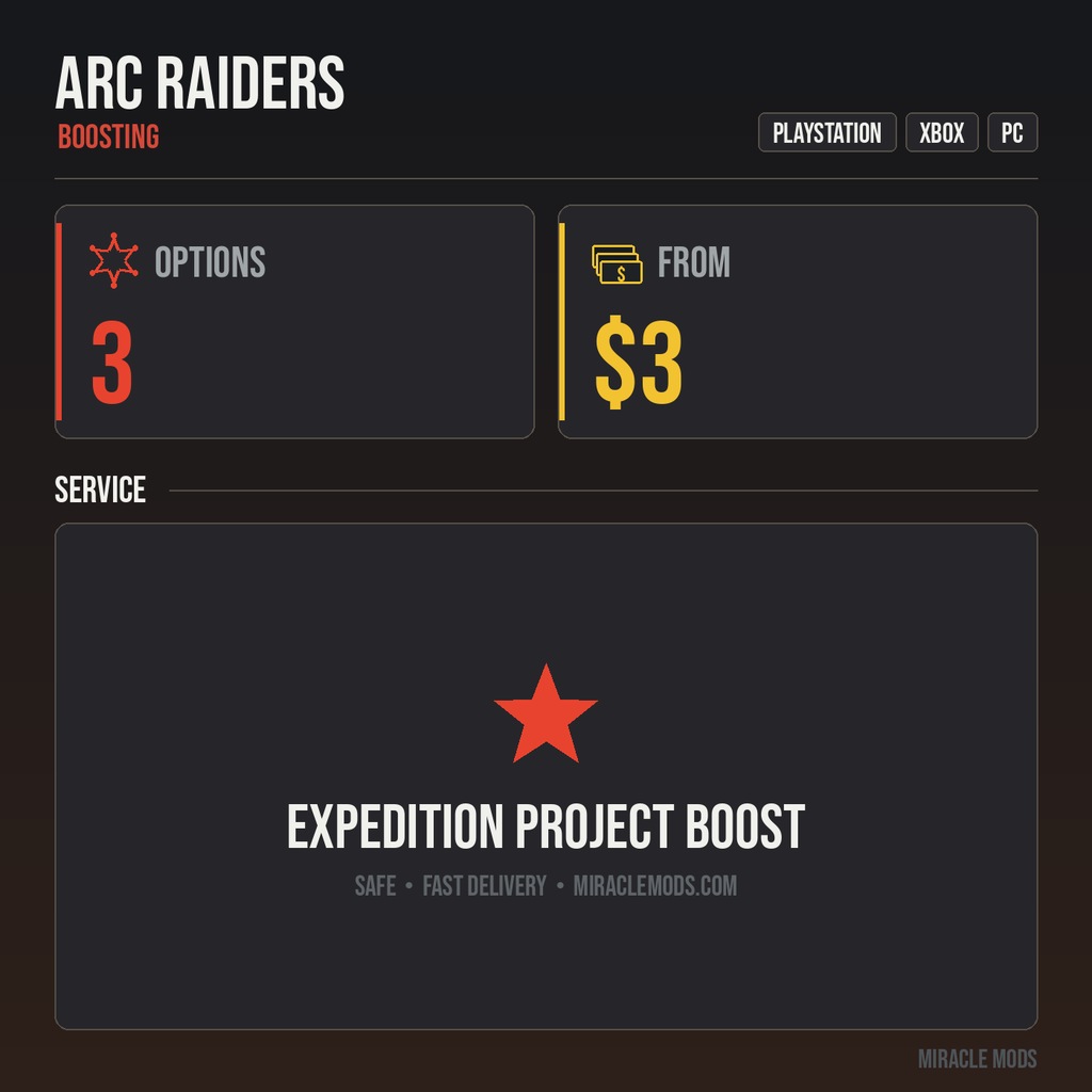 ARC Raiders Expedition Project Boost ARC Raiders Expedition Project Boost