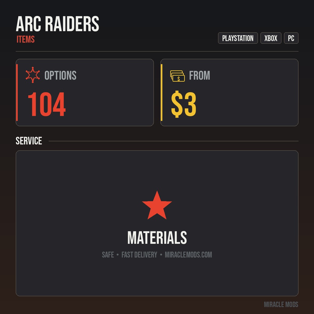 ARC Raiders Materials ARC Raiders Materials