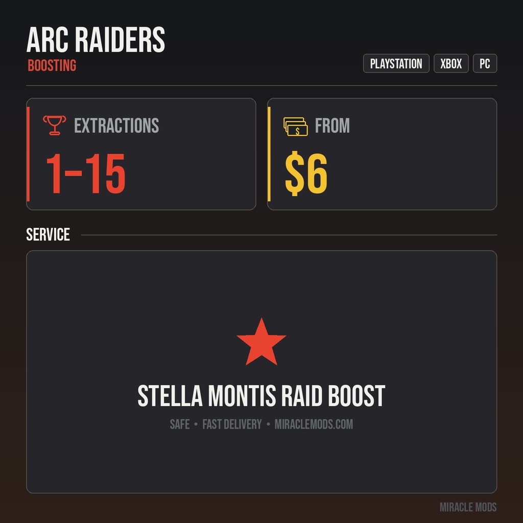 ARC Raiders Stella Montis Raid Boost ARC Raiders Stella Montis Raid Boost
