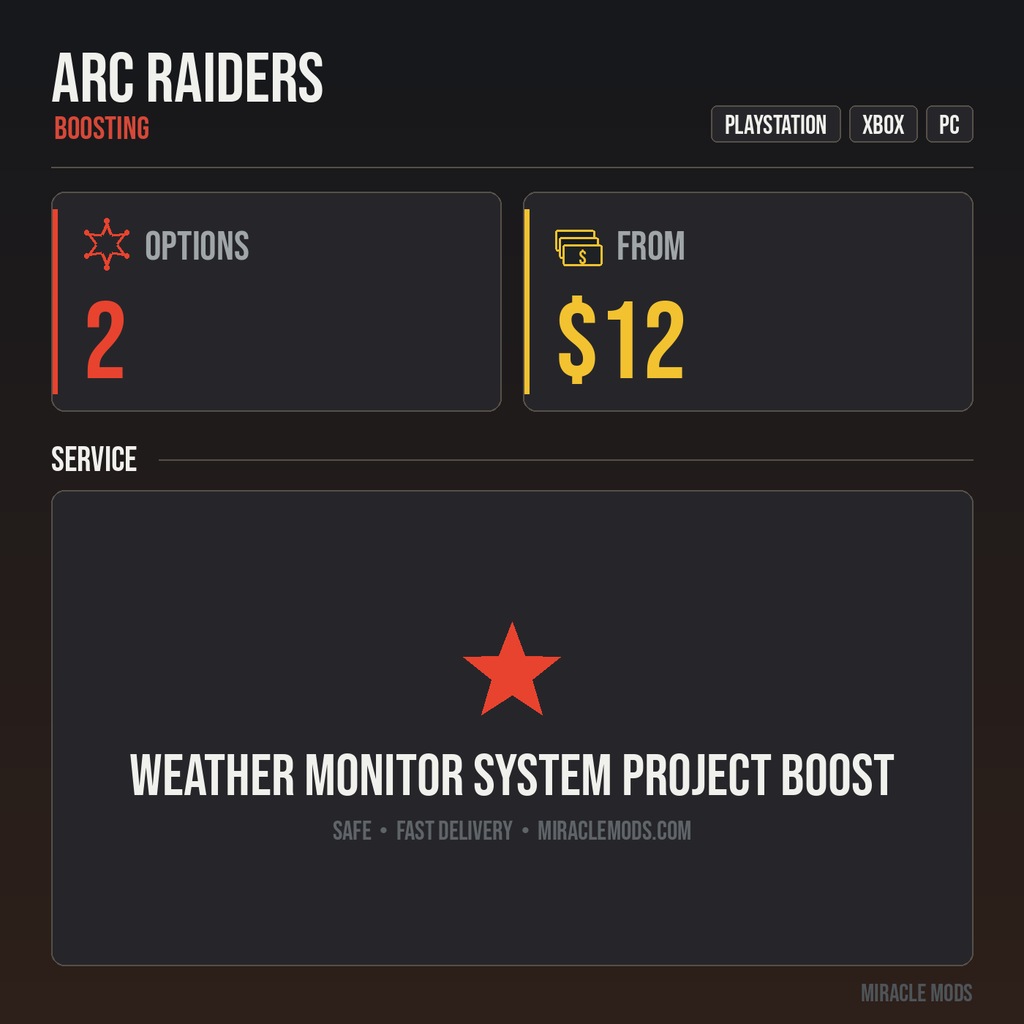 ARC Raiders Weather Monitor System Project Boost ARC Raiders Weather Monitor System Project Boost