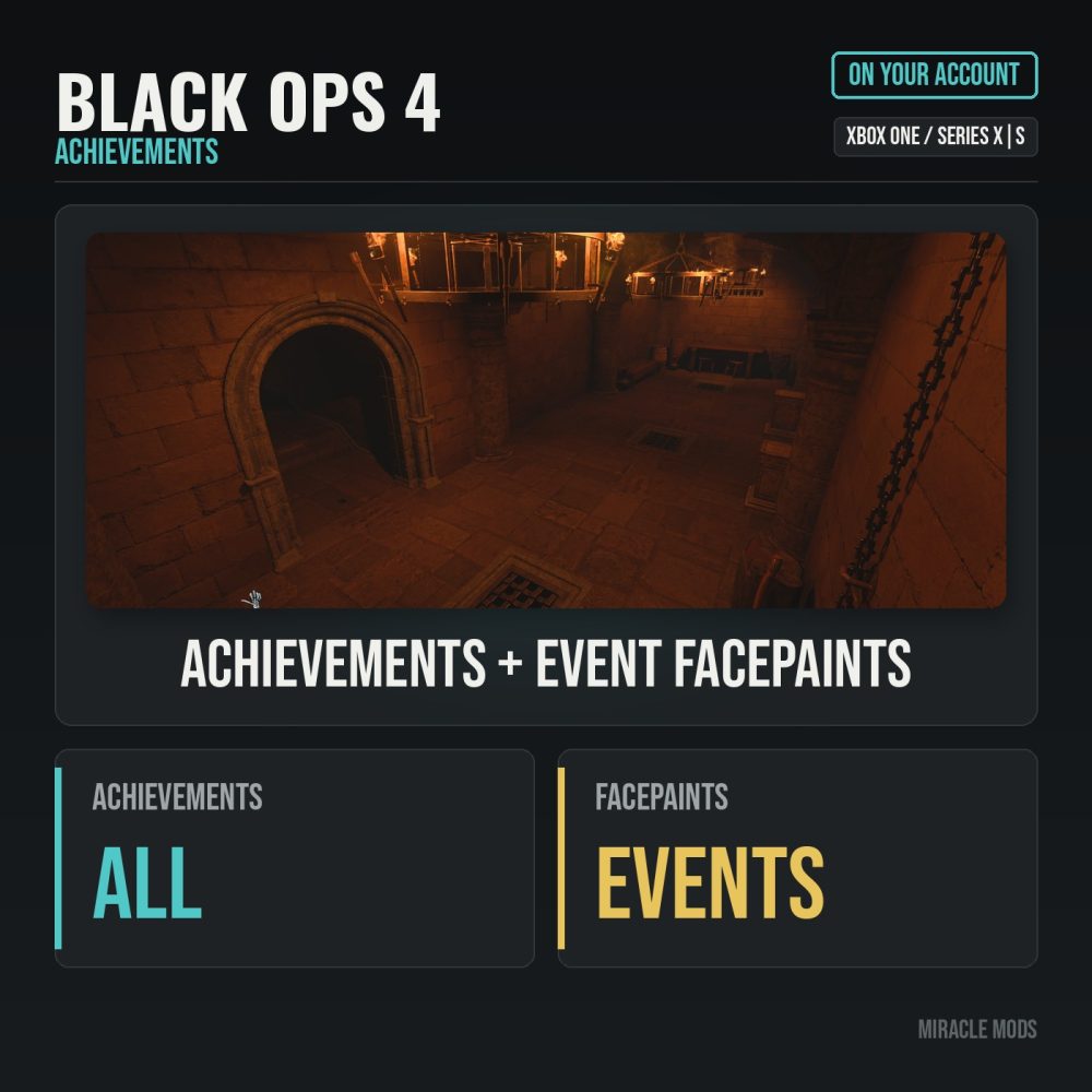 Black Ops 4 Achievements & Event Facepaints (Xbox) Black Ops 4 Achievements & Event Facepaints (Xbox)