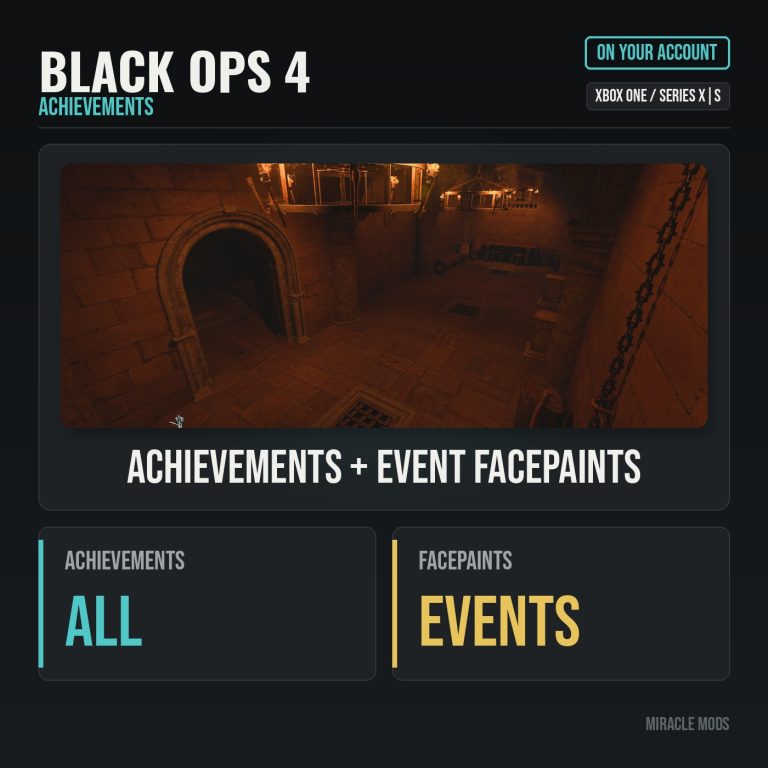 Black Ops 4 Achievements & Event Facepaints (Xbox) Black Ops 4 Achievements & Event Facepaints (Xbox)