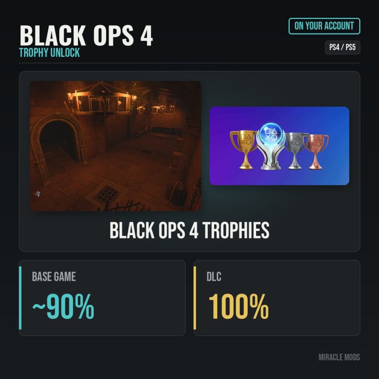 Black Ops 4 Trophy Unlock (PS4/PS5) Black Ops 4 Trophy Unlock (PS4/PS5)