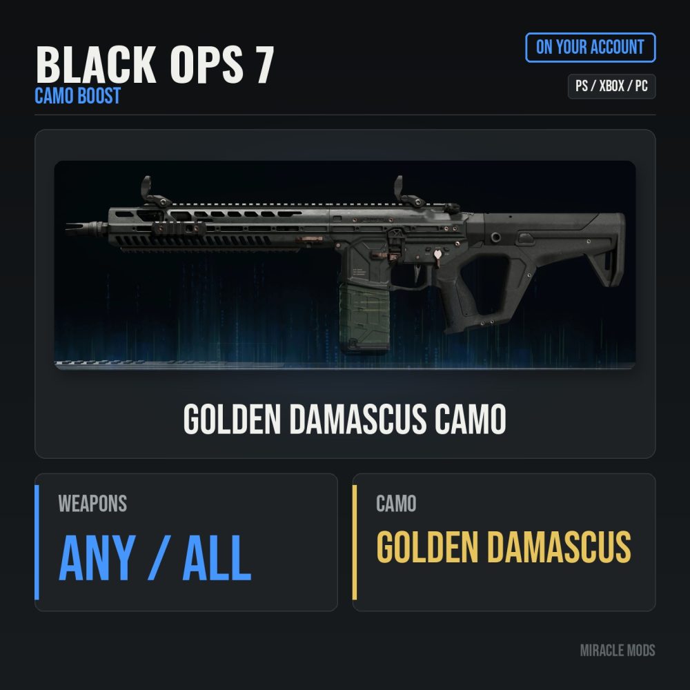 Call of Duty: Black Ops 7: Golden Damascus Camo Unlock