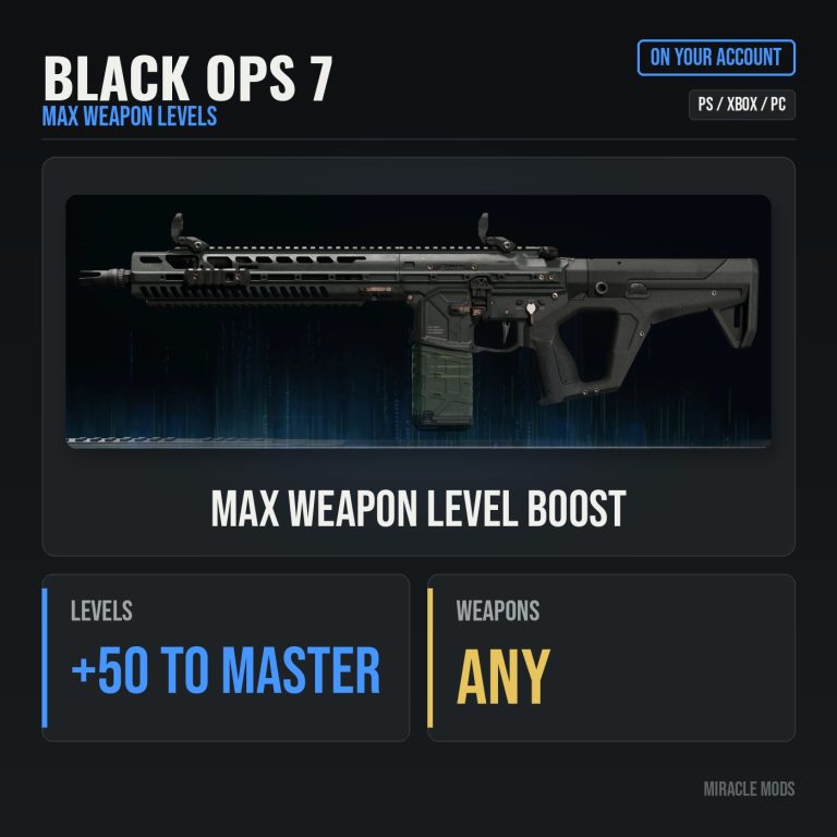 Call of Duty: Black Ops 7: Max Weapon Level Boost