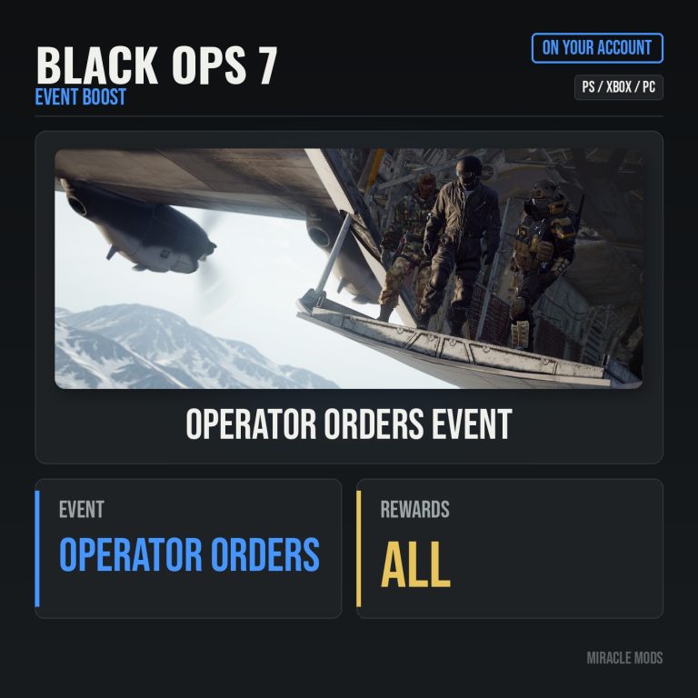 Call of Duty: Black Ops 7: Operator Orders Event Boost
