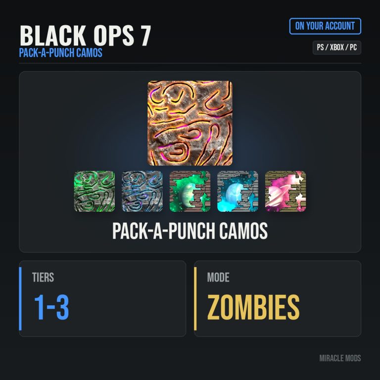 Call of Duty: Black Ops 7: Pack-a-Punch Camos Unlock