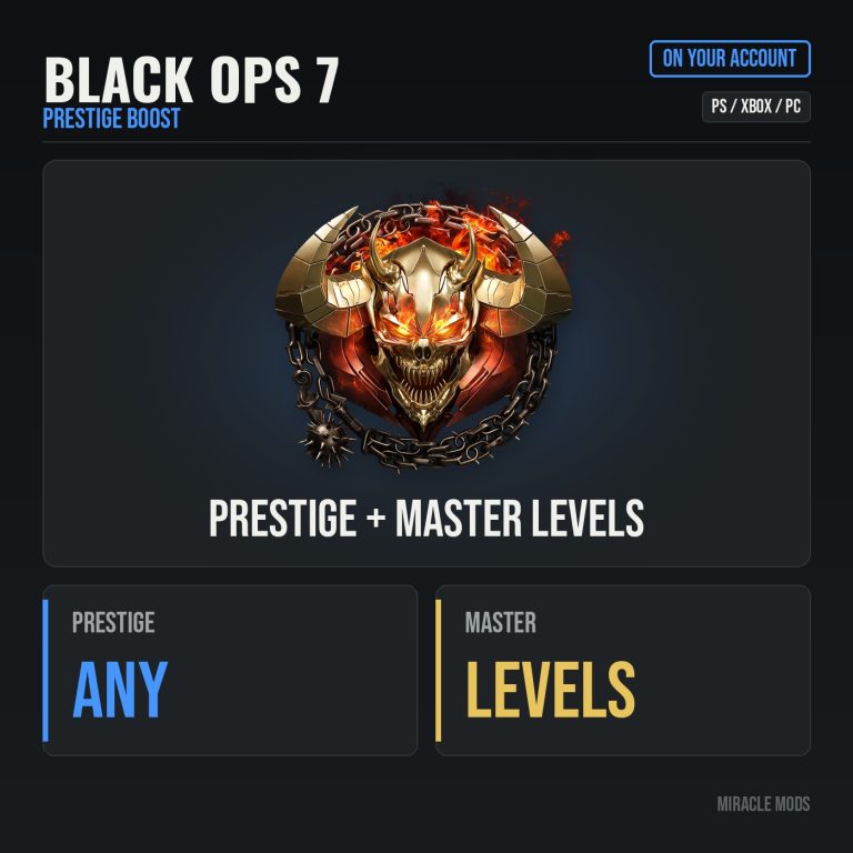 Call of Duty: Black Ops 7: Prestige Boost Call of Duty: Black Ops 7: Prestige Boost