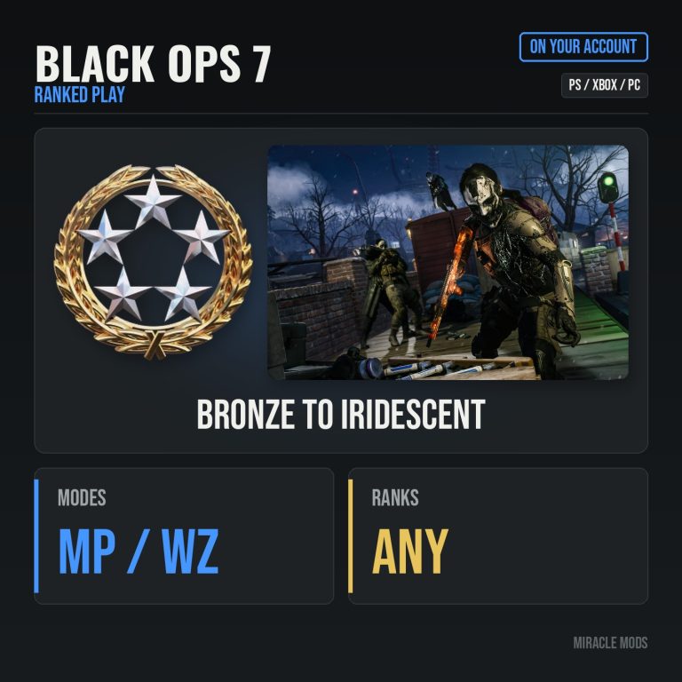 Call of Duty: Black Ops 7: Ranked Play Boost (Multiplayer, Resurgence & Battle Royale) Call of Duty: Black Ops 7: Ranked Play Boost (Multiplayer, Resurgence & Battle Royale)