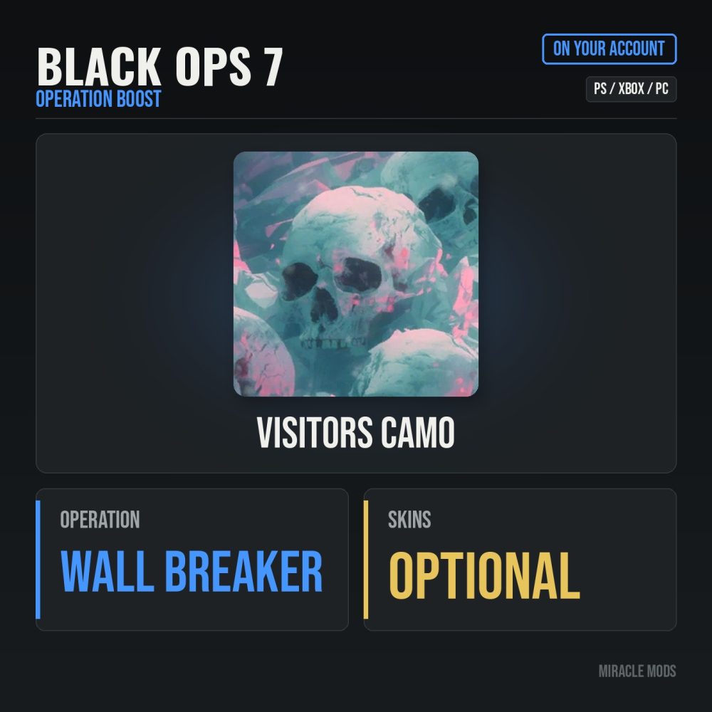 Call of Duty: Black Ops 7: Visitors Camo, Operation Wall Breaker