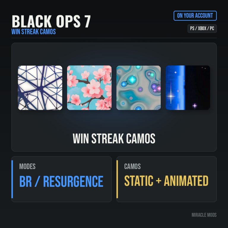 Call of Duty: Black Ops 7: Win Streak Camos Boost Call of Duty: Black Ops 7: Win Streak Camos Boost