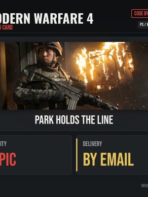 Park Holds The Line calling card code for Modern Warfare 4