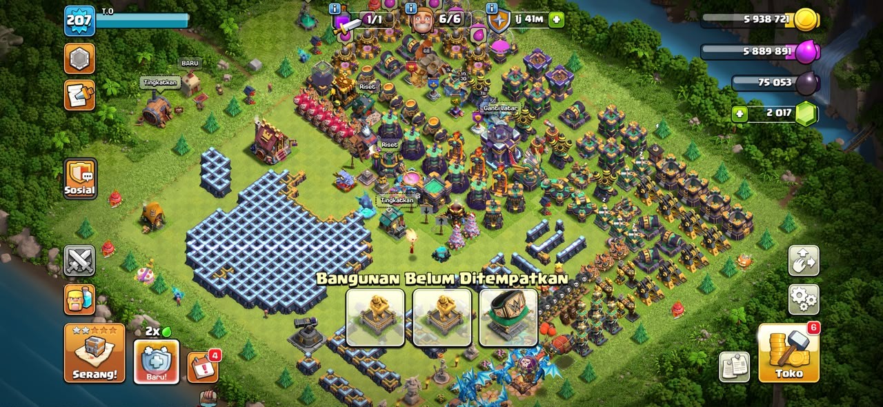 Clash of Clans account TH15 Clash of Clans Account | Level 207 | BK 68, AQ 78, GW 56, RC 30, MP 50 | iOS/Android