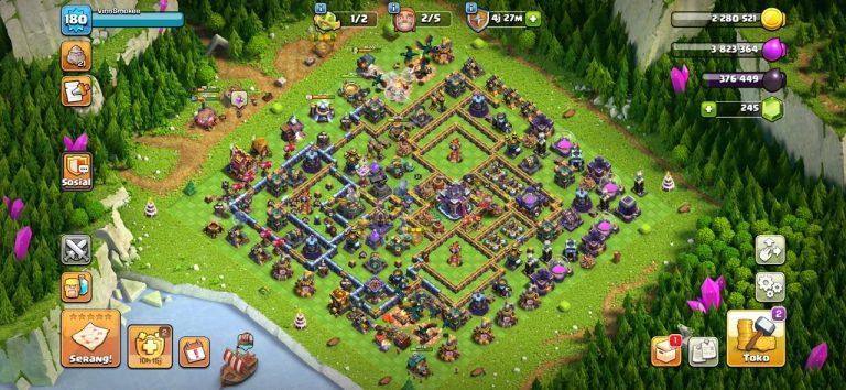 TH15 Clash of Clans Account | Level 180 | BK 79, AQ 78, GW 51, RC 27, MP 36 | iOS/Android