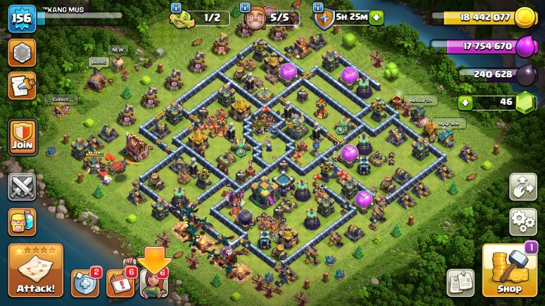 TH14 Clash of Clans Account | Level 156 | BK 64, AQ 78, GW 42, RC 25, MP 33 | iOS/Android