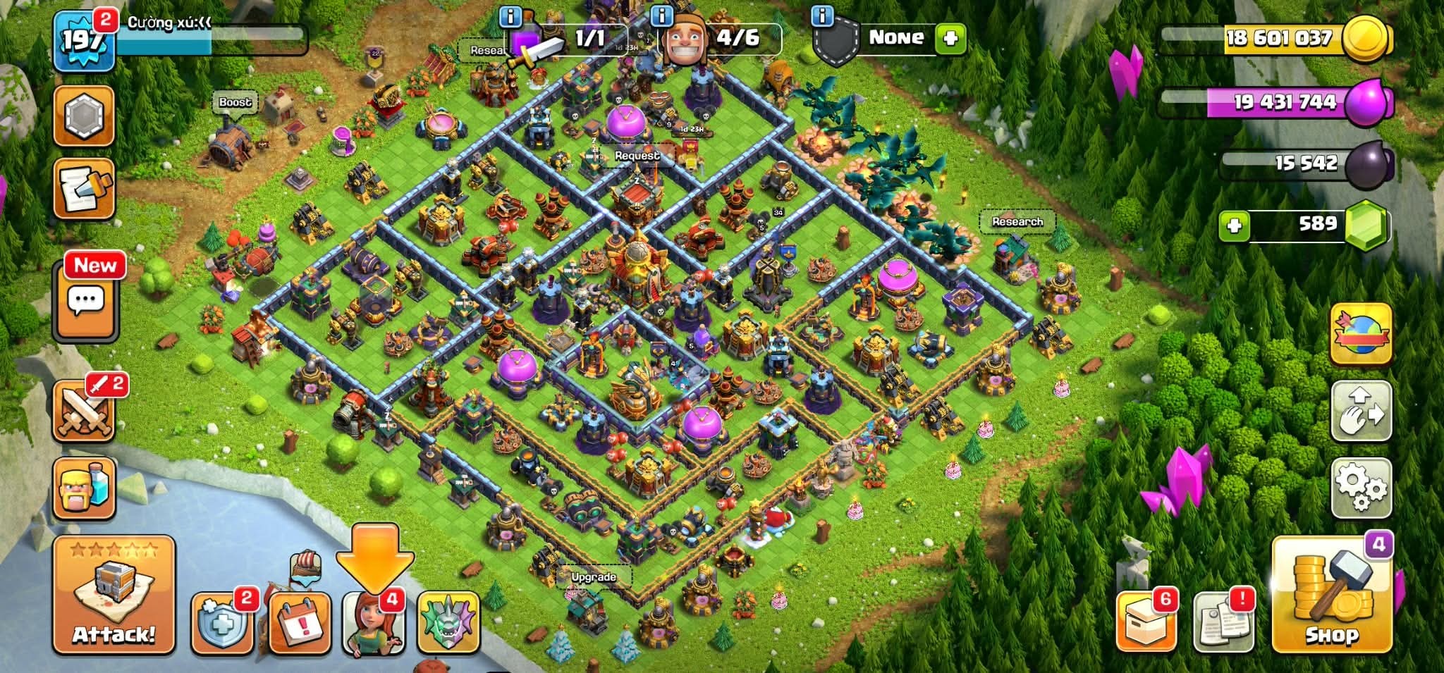 Clash of Clans account TH17 Clash of Clans Account | Level 209 | BK 84, AQ 89, GW 54, RC 34, MP 60 | iOS/Android