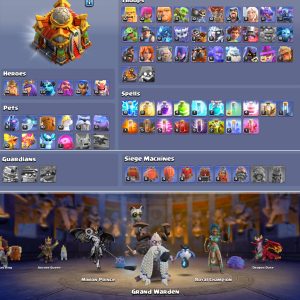Clash of Clans account TH16 Clash of Clans Account | Level 165 | BK 94, AQ 90, GW 66, RC 42, MP 73 | iOS/Android
