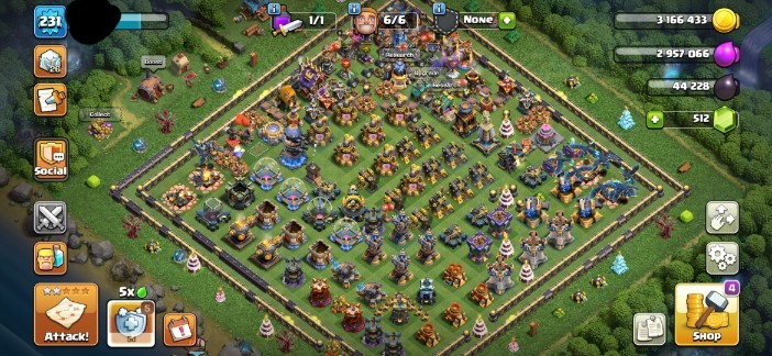TH18 Clash of Clans Account | Level 231 | BK 81, AQ 98, GW 55, RC 55, MP 68 | iOS/Android