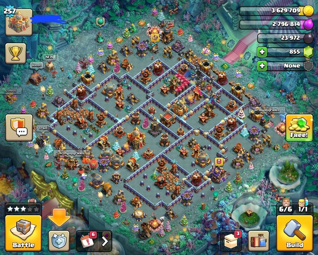 TH16 Clash of Clans Account | Level 257 | Heroes 92/94/69/45 | iOS/Android