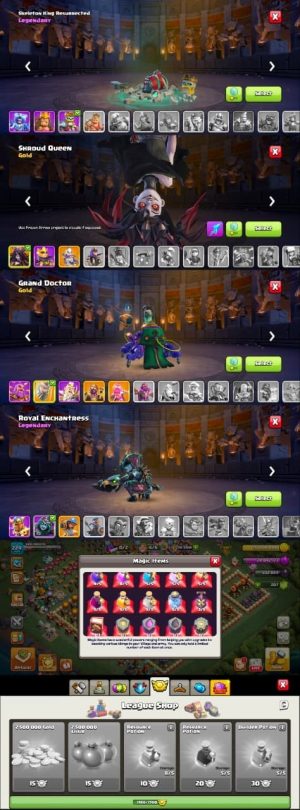 Clash of Clans account Max TH16 Clash of Clans Account | Level 224 | Heroes 95/95/80/70/45 | iOS/Android