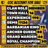 TH16 Clash of Clans Account | Level 198 | Heroes 73_88_66_30 | iOS/Android