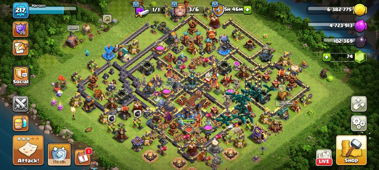 TH18 Clash of Clans Account | Level 217 | iOS/Android