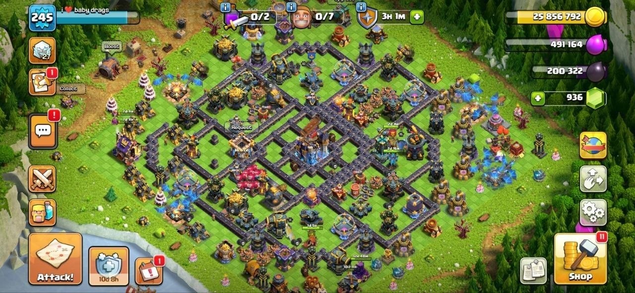 Max TH18 Clash of Clans Account | Level 245 | Heroes 100-100-83-76-55 | iOS/Android