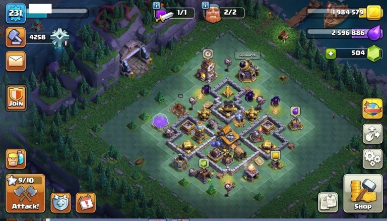 TH16 Clash of Clans Account | Level 231 | Heroes 90/90/61/65/40 | iOS/Android