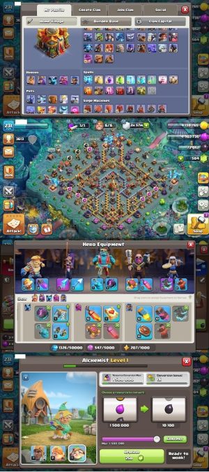 Clash of Clans account TH16 Clash of Clans Account | Level 231 | Heroes 90/90/61/65/40 | iOS/Android