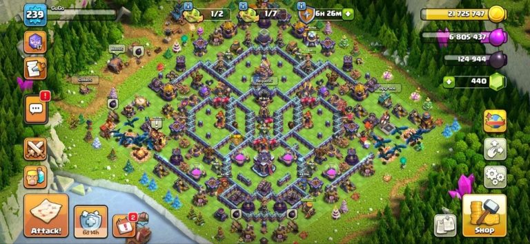 TH15 Clash of Clans Account | Level 239 | Heroes 88-90-57-60-37 | iOS/Android