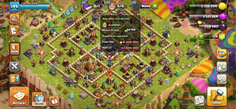 TH16 Clash of Clans Account | Heroes 95-95-70-45 | iOS/Android