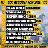 Clash of Clans account TH17 Clash of Clans Account | Level 254 | Heroes 84_97_75_60_42 | iOS/Android