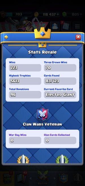 King Tower 11 Clash Royale Account | 5,552 Trophies | Arena 16 | 83 Cards, 4 Evos | iOS/Android