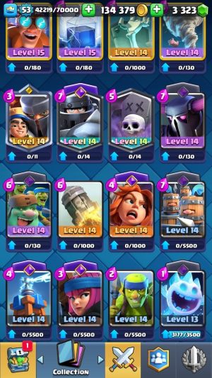 Clash Royale account King Tower 14 Clash Royale Account | 9,031 Trophies | Arena 23 | 12 Evos | iOS/Android