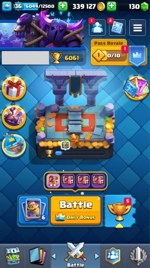 King Tower 12 Clash Royale Account | 14,000 Trophies | 113 Cards | iOS/Android