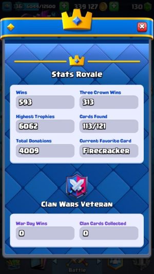Clash Royale account King Tower 12 Clash Royale Account | 14,000 Trophies | 113 Cards | iOS/Android