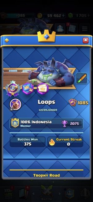 King Tower 12 Clash Royale Account | 8,419 Trophies | Arena 21 | 111 Cards, 8 Evos | iOS/Android